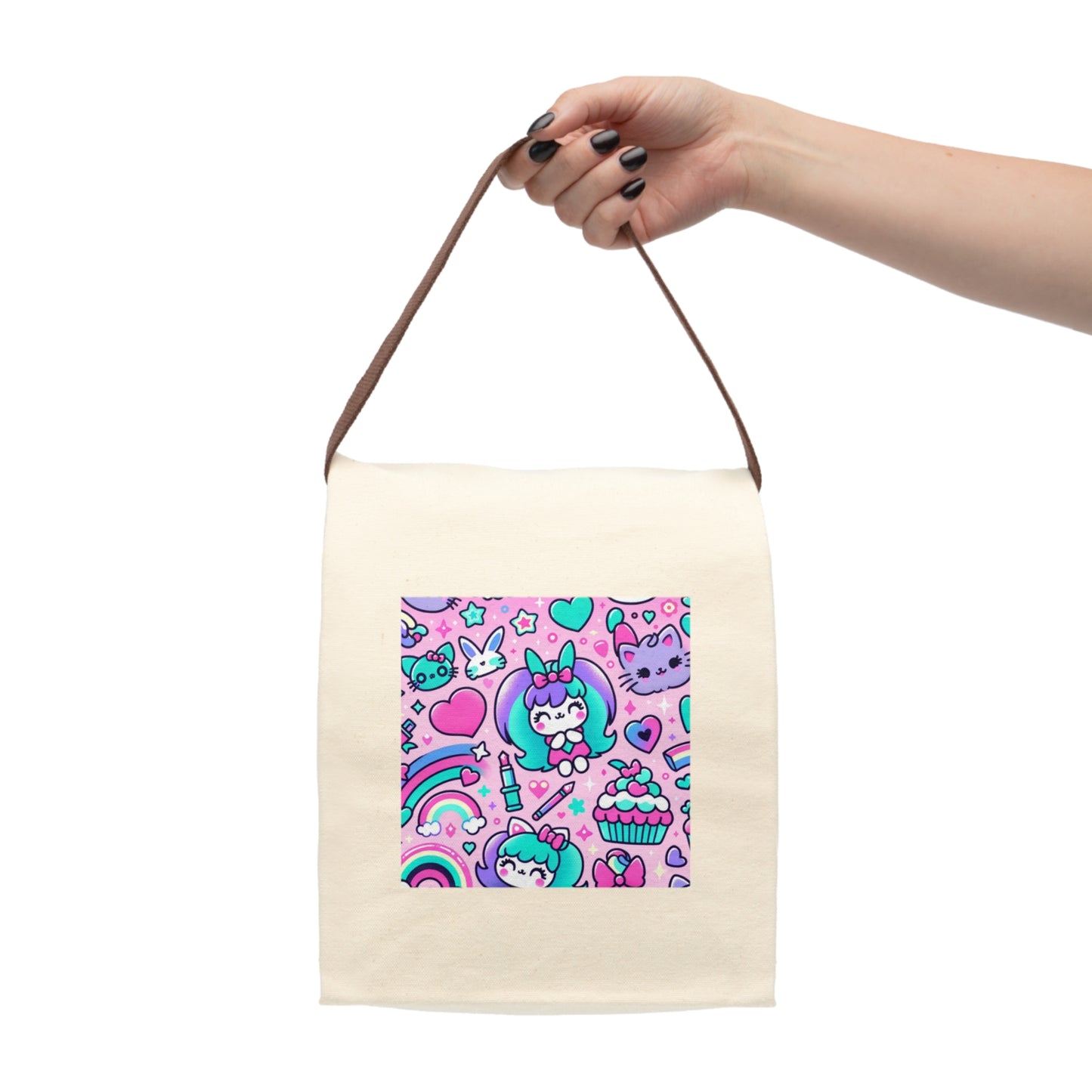 Canvas Lunch Bag With Strap - Fearless Confidence Coufeax™