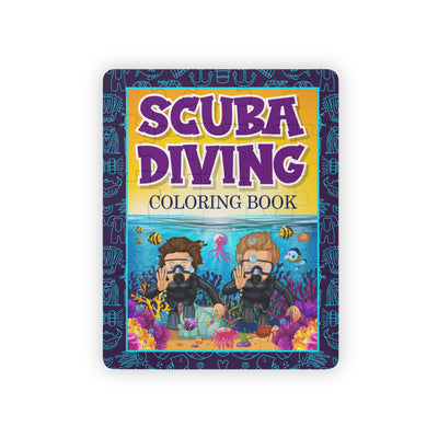Scuba Diving Coloring Book Jigsaw Puzzle, 30-Piece, Excellent Christmas Gift, Birthday, Summer Or Easter Holiday Gift For Kids Ages 4-8 - Fearless Confidence Coufeax™