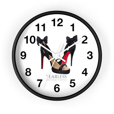 Fearless Confidence Coufeaux  Bows & Heels  Wall clock - Fearless Confidence Coufeax™