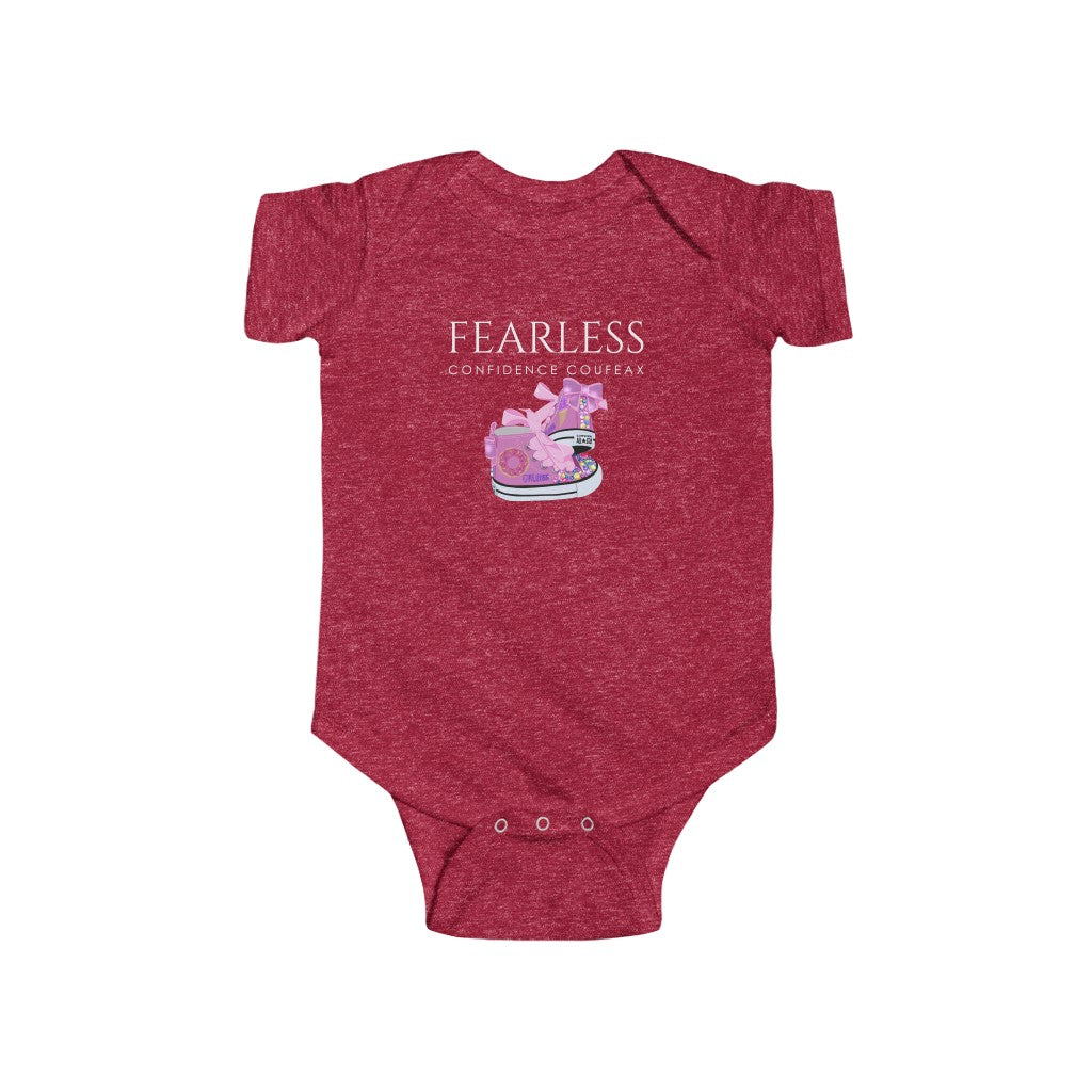 Fearless Confidence Coufeax Sneaker Baby Girl Onesie - Fearless Confidence Coufeax™