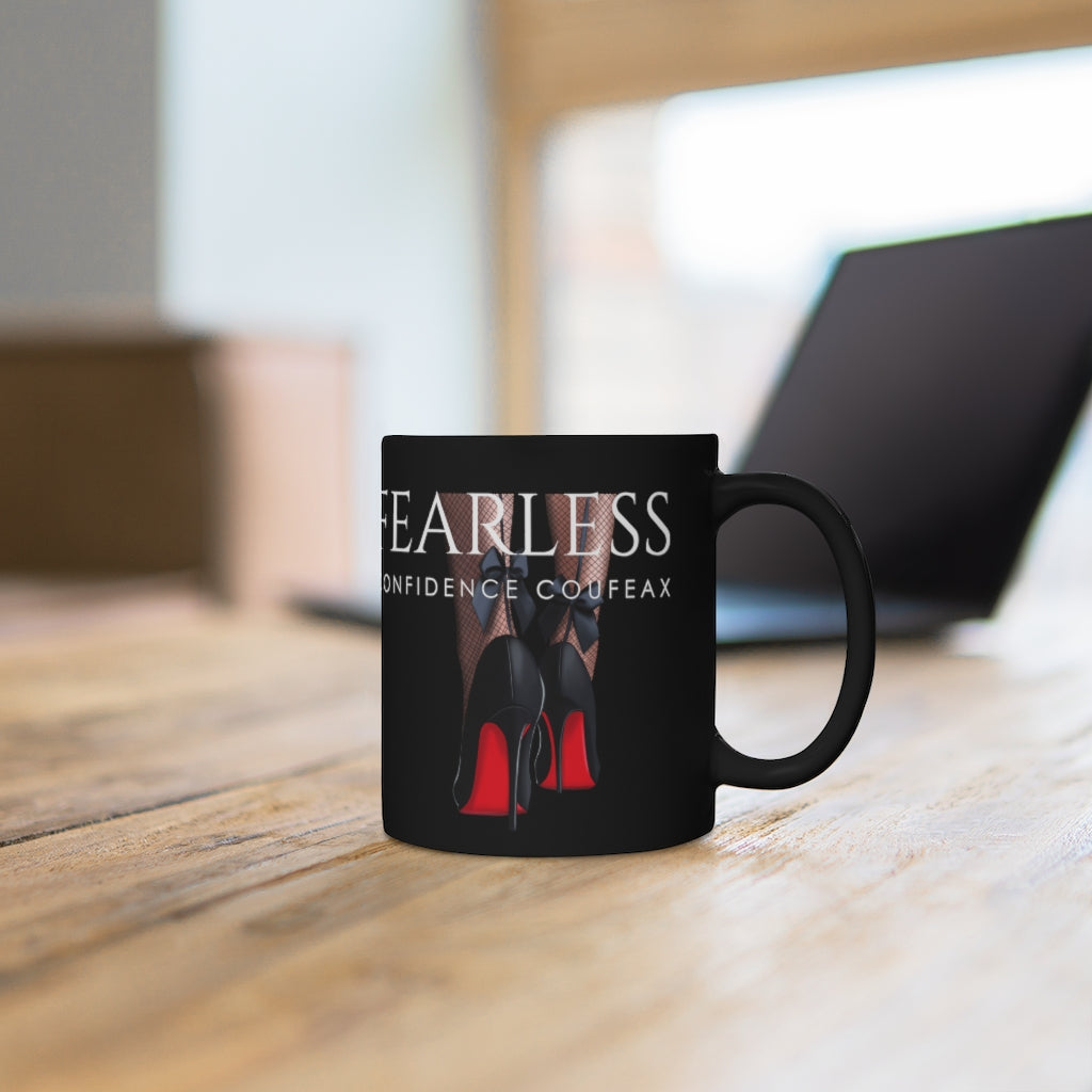 Black mug 11oz - Fearless Confidence Coufeax™