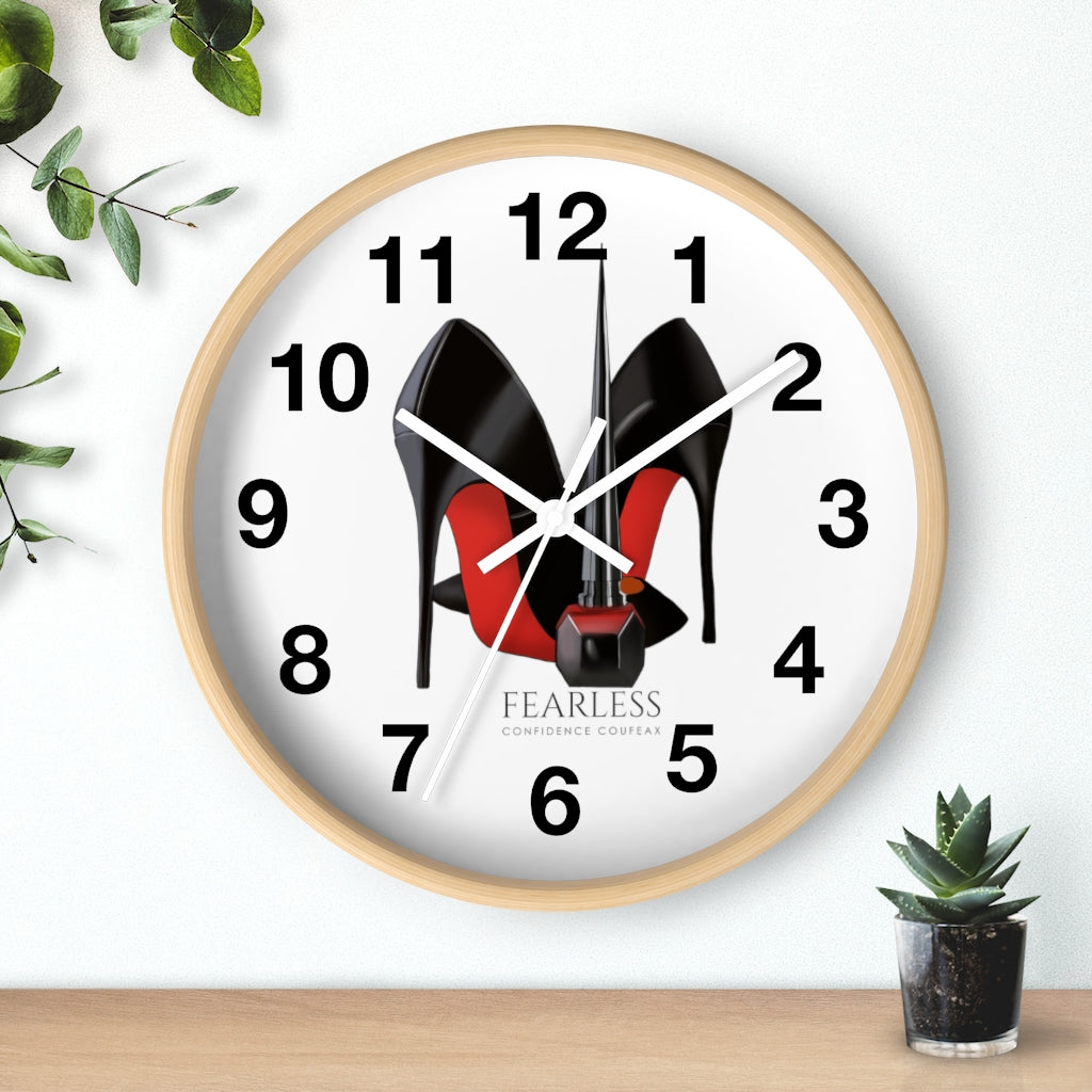 Fearless Confidence Coufeaux Nail Polish & High Heels Wall clock - Fearless Confidence Coufeax™