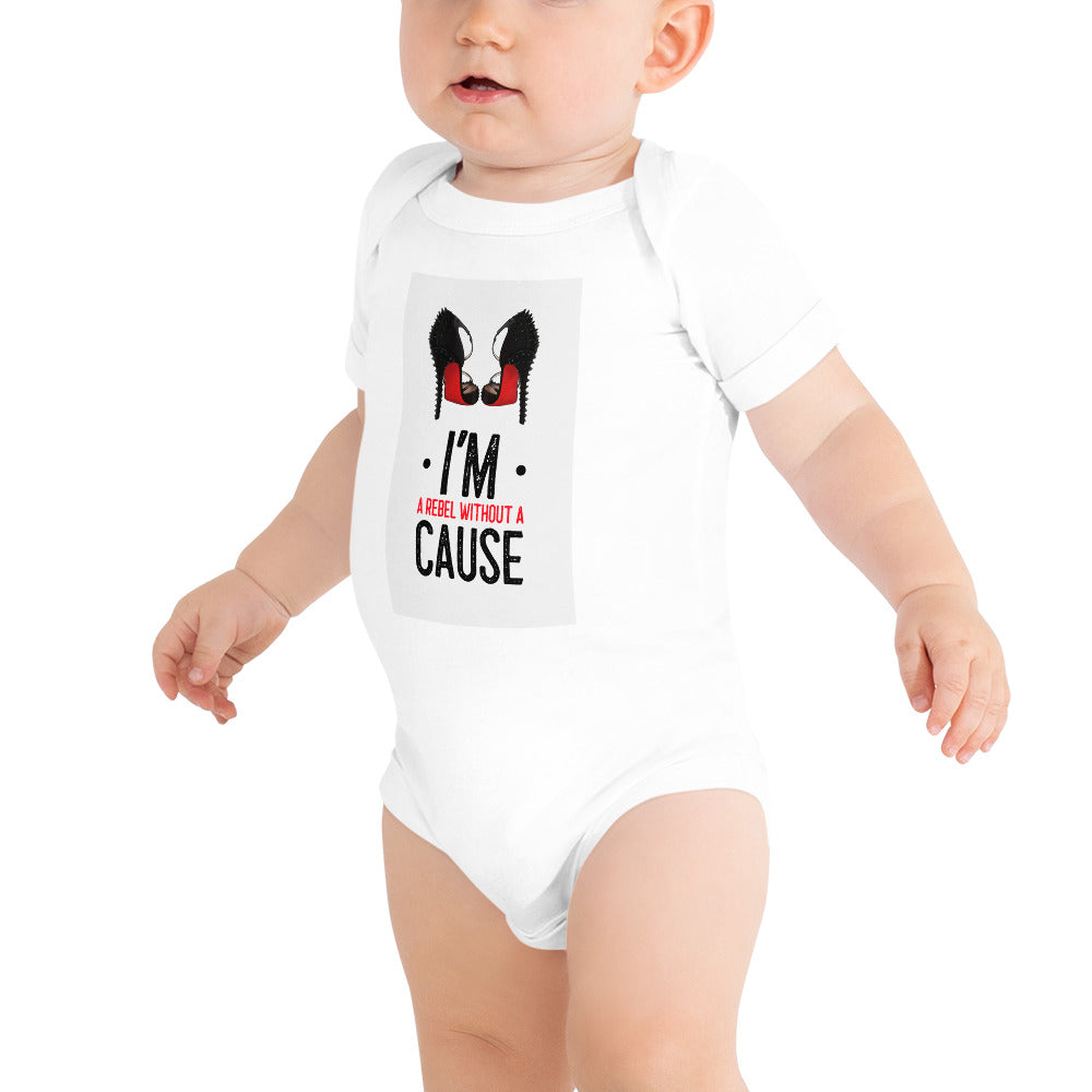 Im a Rebel Without A Cause Baby Onesie T-Shirt - Fearless Confidence Coufeax™