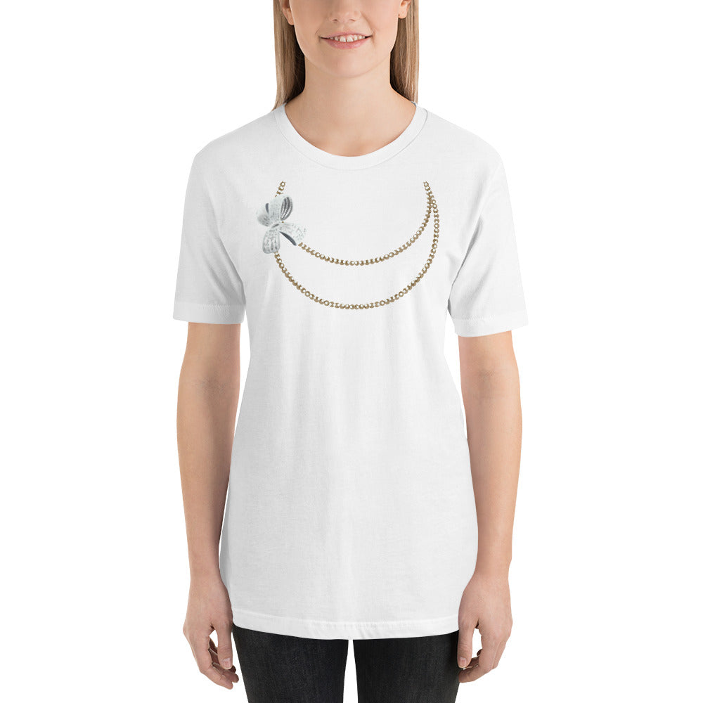 Pearl Necklace T-Shirt - Fearless Confidence Coufeax™
