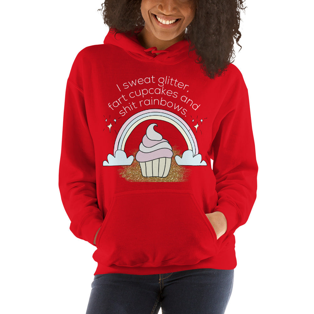 I Sweat Glitter Hoodie - Fearless Confidence Coufeax™
