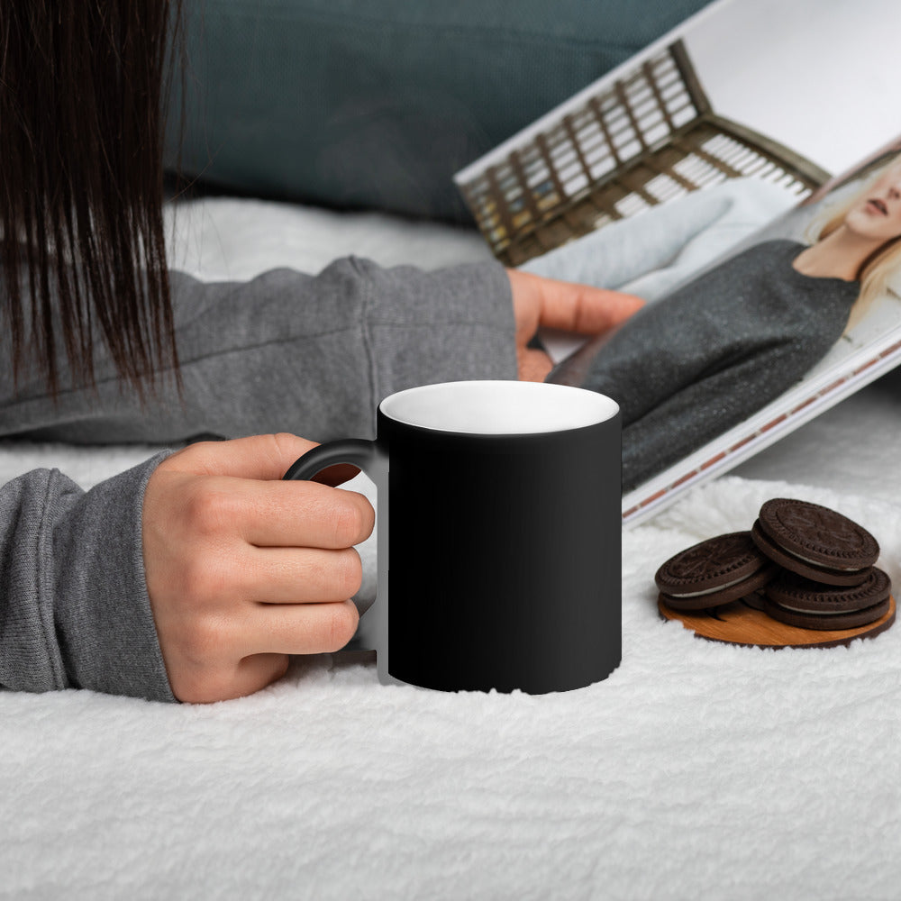 Girl Boss Matte Black Magic Mug - Fearless Confidence Coufeax™