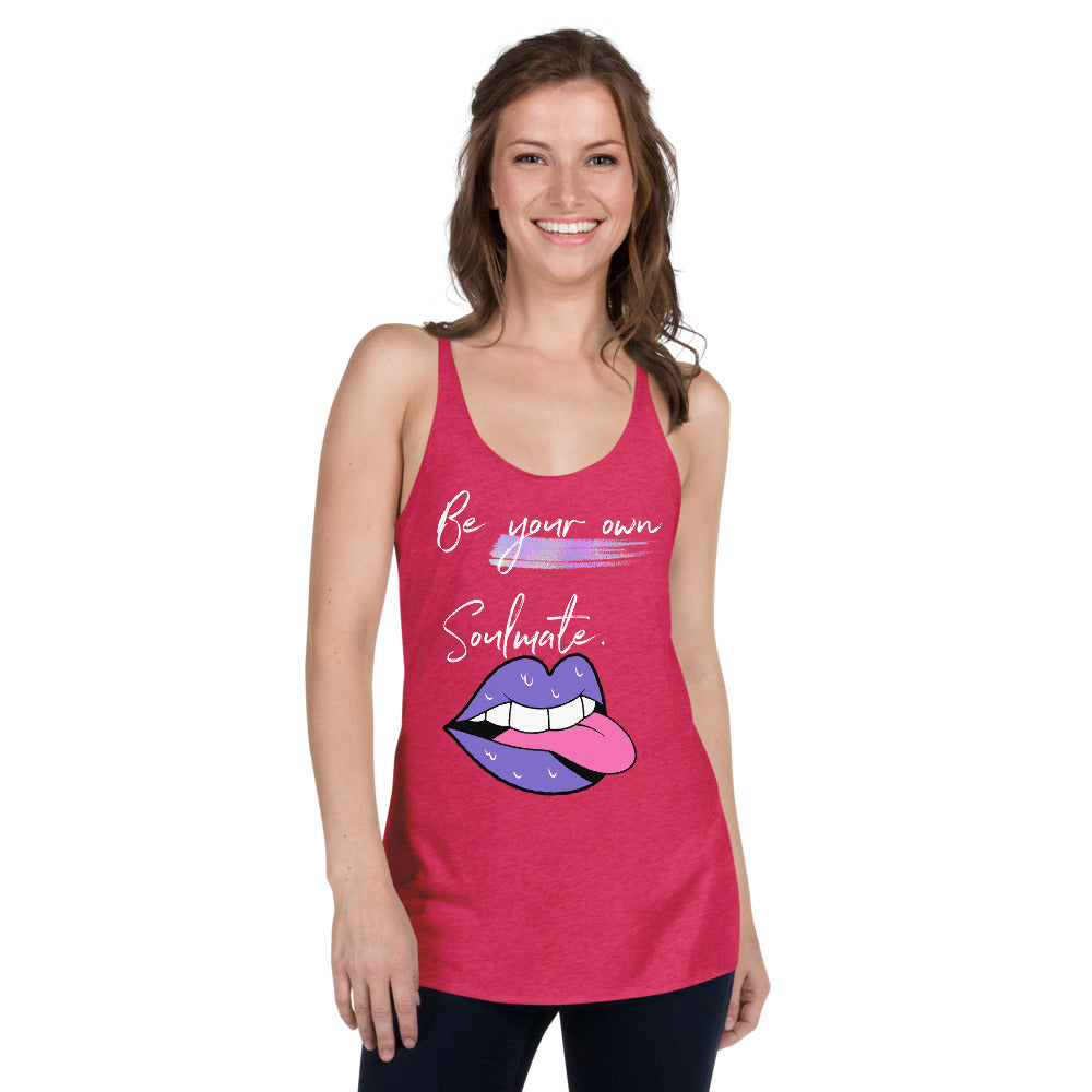 BE YOUR OWN SOULMATE Women's Racerback Tank - Fearless Confidence Coufeax™