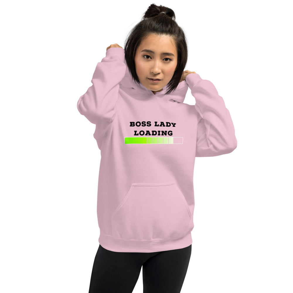 BOSS LADY LOADING Hoodie - Fearless Confidence Coufeax™