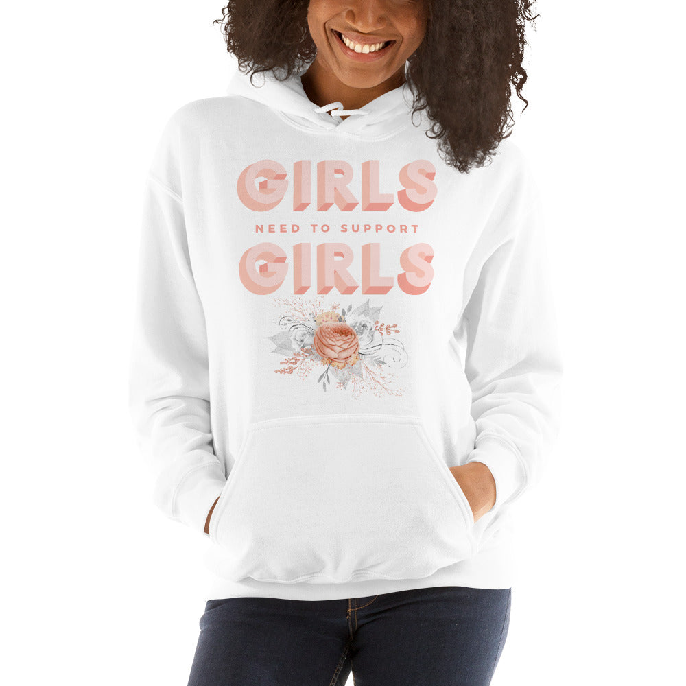 Girls Support Girls Hoodie - Fearless Confidence Coufeax™