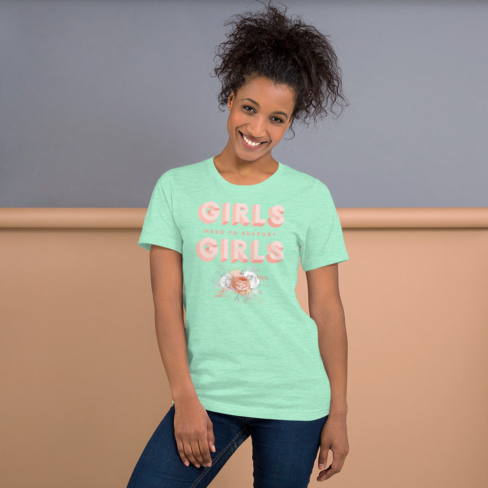 Girls Support Girls T-Shirt - Fearless Confidence Coufeax™