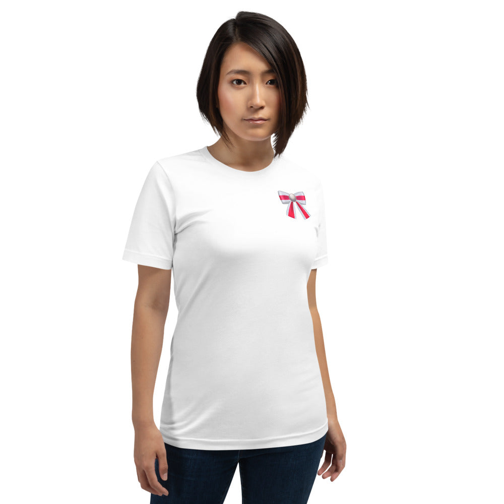 PEARL COLORBLOCK POCKET BOW T-Shirt - Fearless Confidence Coufeax™