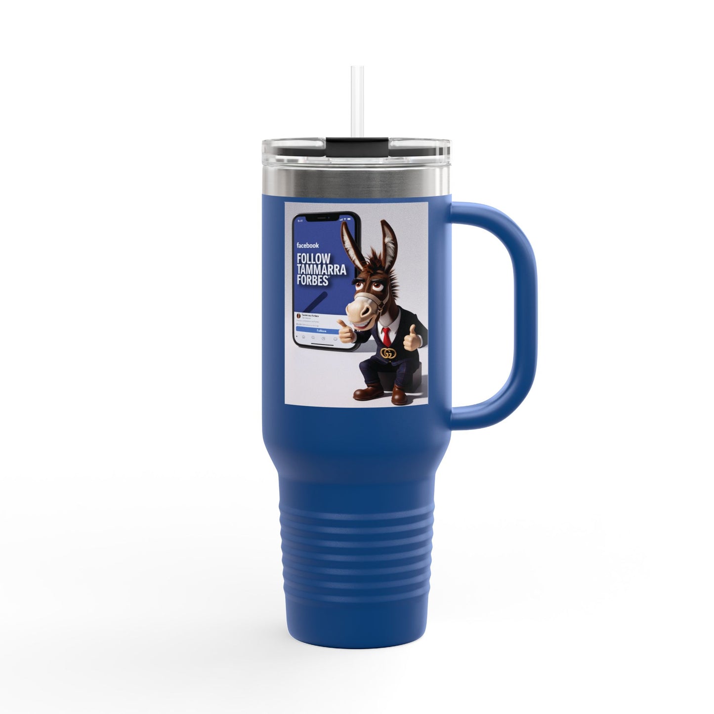 🔥 Tyrone™ 40 oz Travel Mug – "Who Gon Spill Me, Boo?" Edition, Insulated 40oz - Fearless Confidence Coufeax™