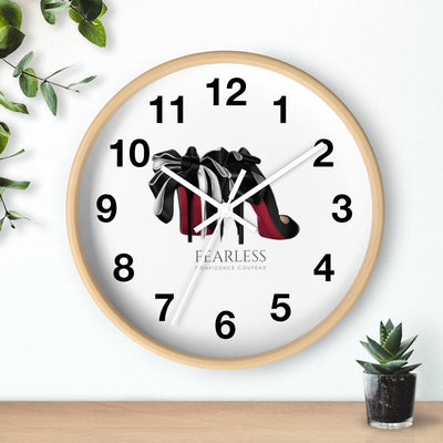 Fearless Confidence Coufeaux Heels & Ribbons Wall clock - Fearless Confidence Coufeax™