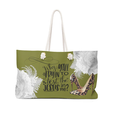 Leopard Shoes Large Tote Bag - Fearless Confidence Coufeax™