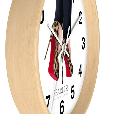 Fearless Confidence Coufeaux  Leopard High Heels  Wall clock - Fearless Confidence Coufeax™