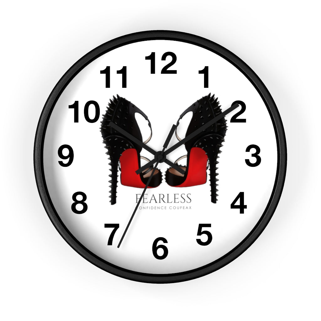 Fearless Confidence Coufeaux Spike Bed Bottoms Heels  Wall clock - Fearless Confidence Coufeax™