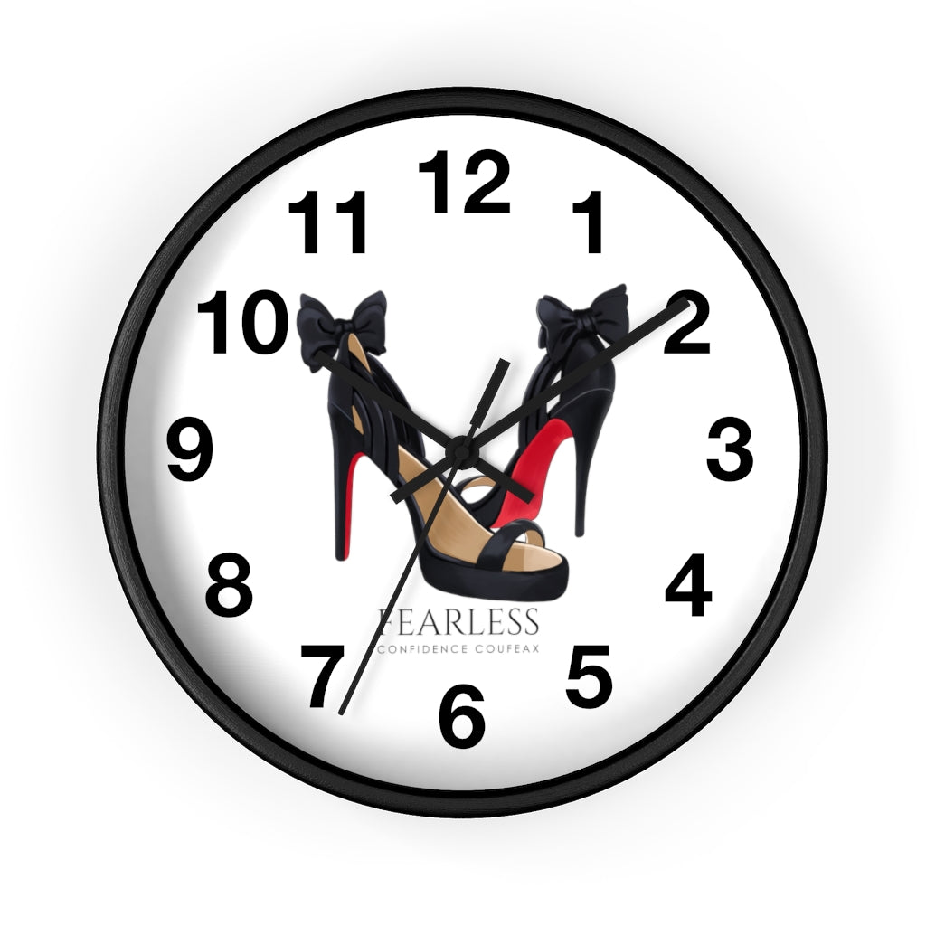 Fearless Confidence Coufeaux  Bows & Heels  Wall clock - Fearless Confidence Coufeax™