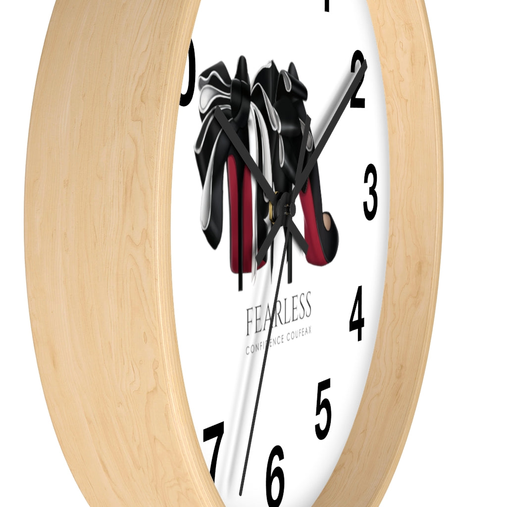 Fearless Confidence Coufeaux Heels & Ribbons Wall clock - Fearless Confidence Coufeax™