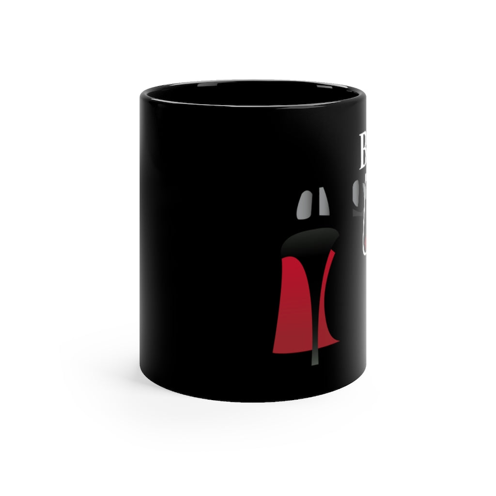 Boss Lady Black mug 11oz - Fearless Confidence Coufeax™