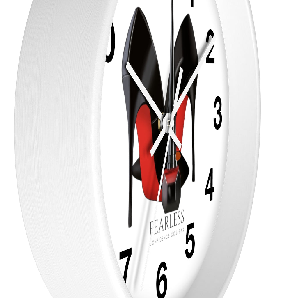 Fearless Confidence Coufeaux Nail Polish & High Heels  Wall clock - Fearless Confidence Coufeax™