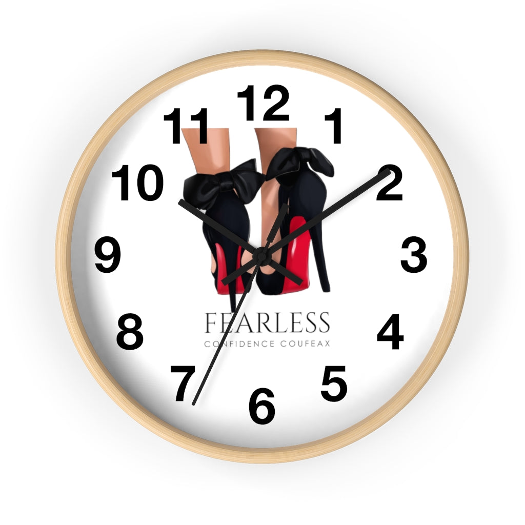 Fearless Confidence Coufeaux High Heels  Wall clock - Fearless Confidence Coufeax™