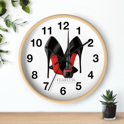 Fearless Confidence Coufeaux Nail Polish & High Heels  Wall clock - Fearless Confidence Coufeax™