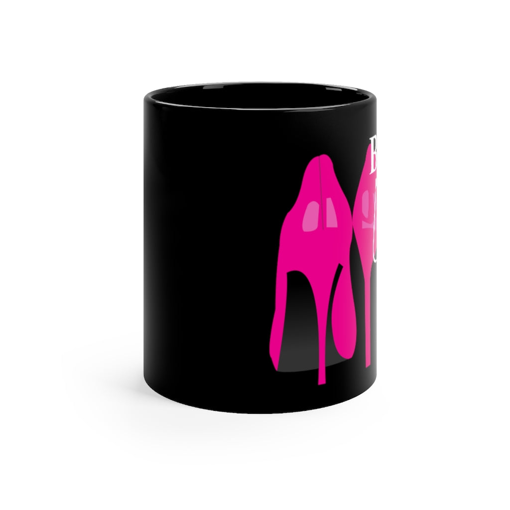 Boss Lady Black mug 11oz - Fearless Confidence Coufeax™