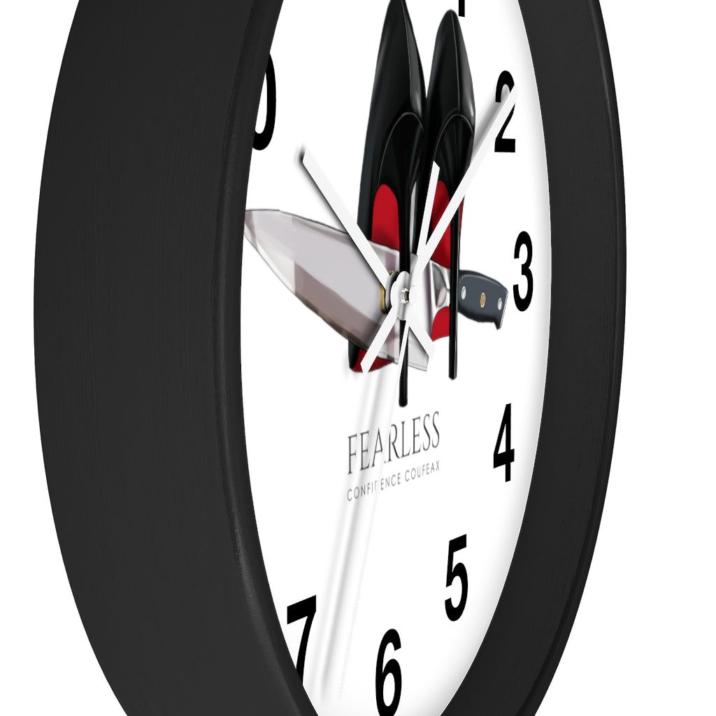 Fearless Confidence Coufeaux Heels & Kitchen Knife Wall clock - Fearless Confidence Coufeax™