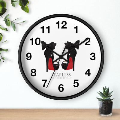 Fearless Confidence Coufeaux Heels &  Bow Wall clock - Fearless Confidence Coufeax™