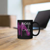 Boss Lady Black mug 11oz - Fearless Confidence Coufeax™