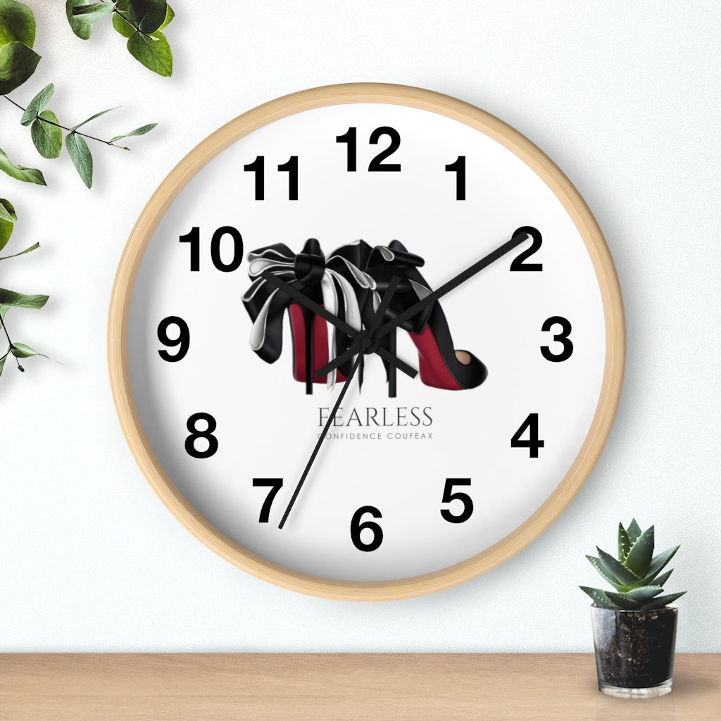 Fearless Confidence Coufeaux Heels & Ribbons Wall clock - Fearless Confidence Coufeax™