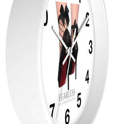 Fearless Confidence Coufeaux Heels & Stockings & Bow Wall clock - Fearless Confidence Coufeax™