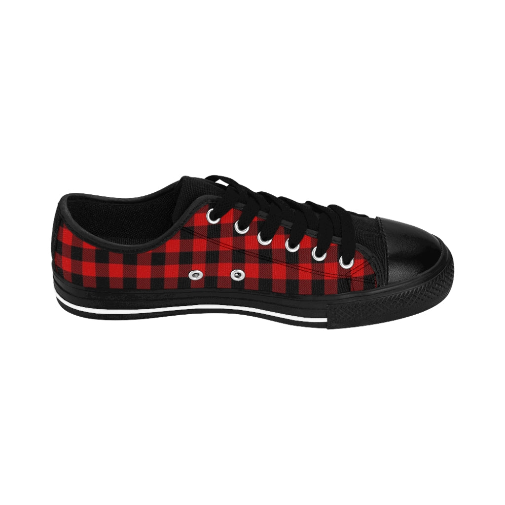 Unicorn/Buffalo Plaid Women's Sneakers - Fearless Confidence Coufeax™