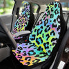 Rainbow Leopard Car Seat Coverings - Fearless Confidence Coufeax™