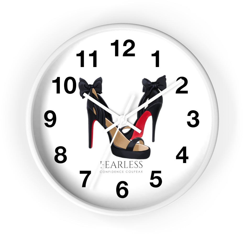 Fearless Confidence Coufeaux  Bows & Heels  Wall clock - Fearless Confidence Coufeax™