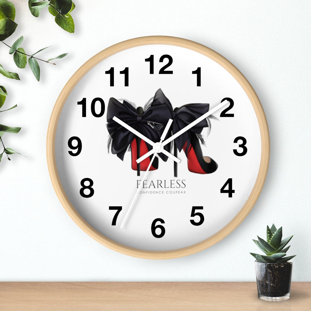 Fearless Confidence Coufeaux Feathered Heels  Wall clock - Fearless Confidence Coufeax™