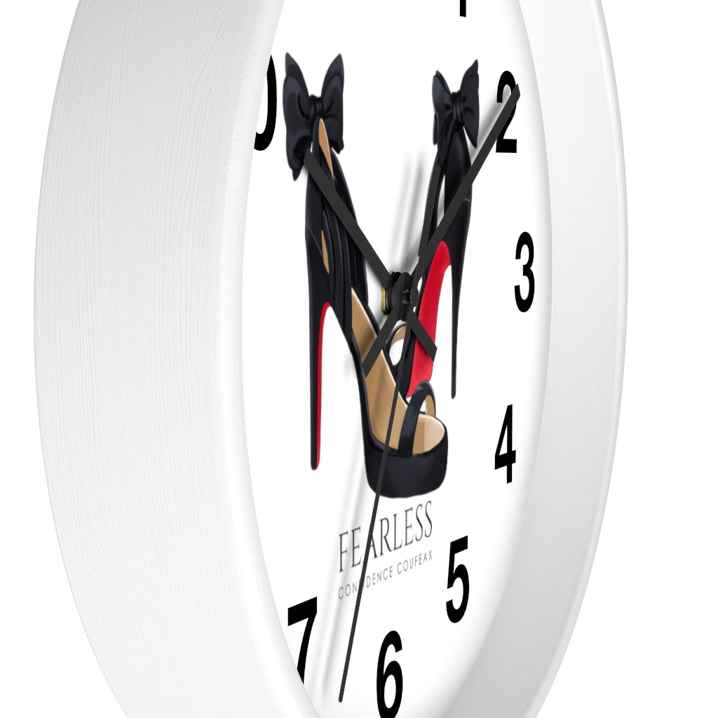 Fearless Confidence Coufeaux  Bows & Heels  Wall clock - Fearless Confidence Coufeax™