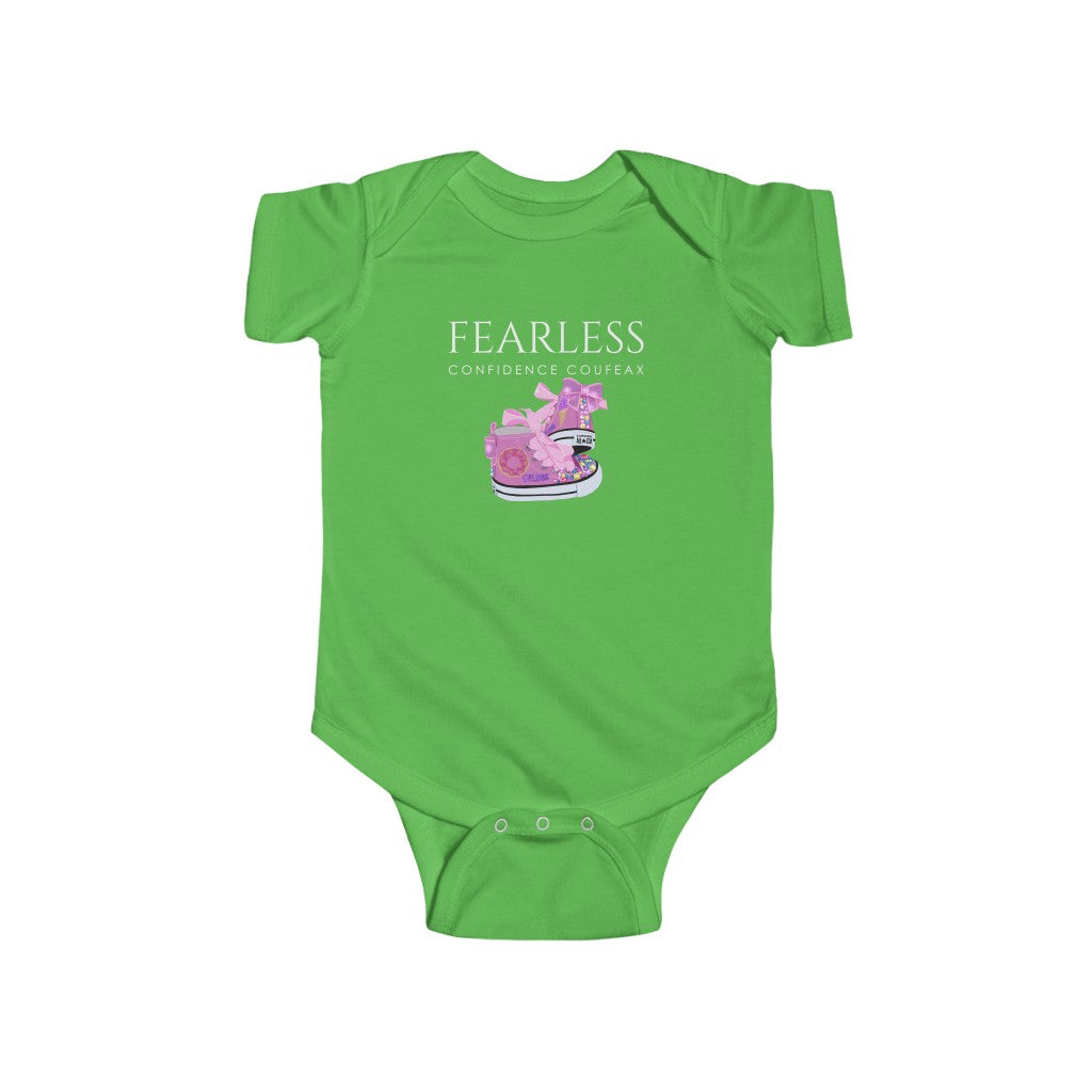 Fearless Confidence Coufeax Sneaker  Baby Girl Onesie - Fearless Confidence Coufeax™