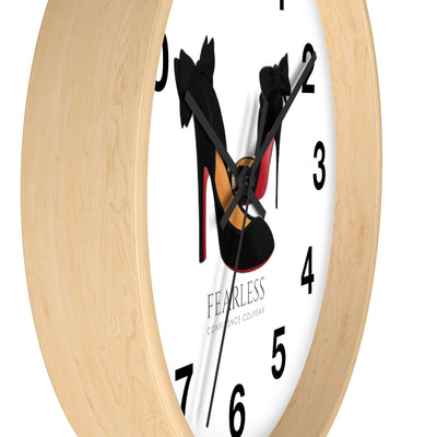 Fearless Confidence Coufeaux High Heels & Bows  Wall clock - Fearless Confidence Coufeax™