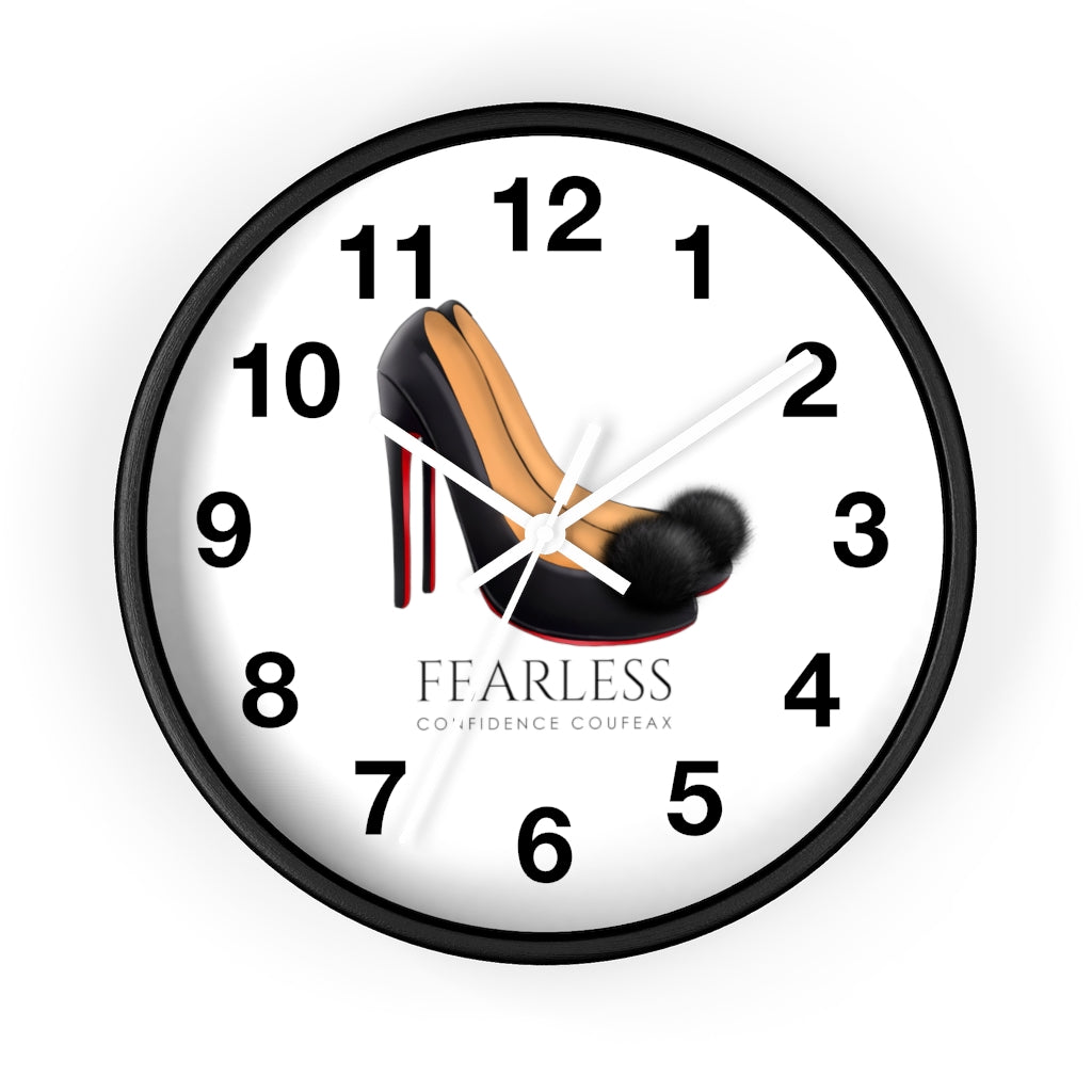 Fearless Confidence Coufeaux Fur High Heels  Wall clock - Fearless Confidence Coufeax™