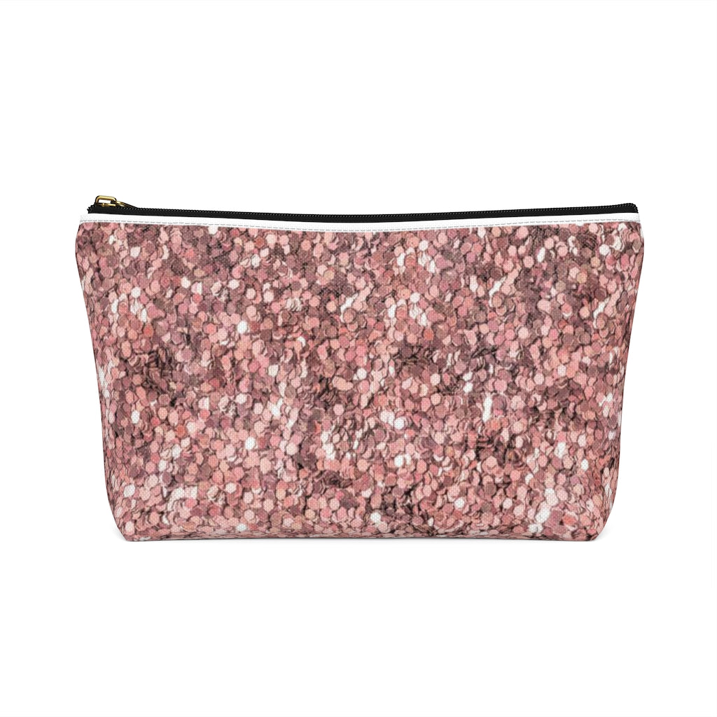 Rose Gold Accessory Pouch w T-bottom - Fearless Confidence Coufeax™