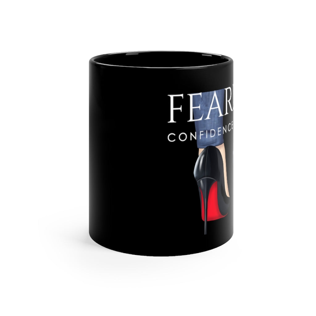 Black mug 11oz - Fearless Confidence Coufeax™