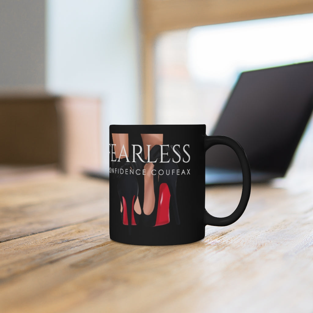 Black mug 11oz - Fearless Confidence Coufeax™