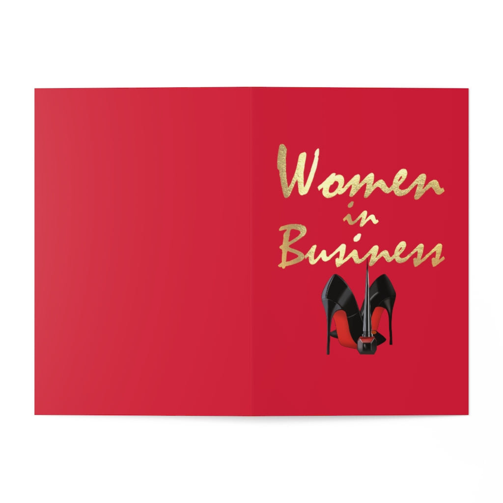 Woman In Business Greeting Cards (7 pcs) - Fearless Confidence Coufeax™