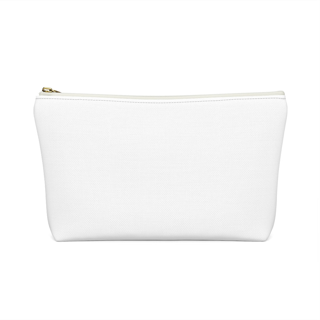 Whit & Gold Boss Lady  Makeup & Accessory Pouch w T-bottom - Fearless Confidence Coufeax™