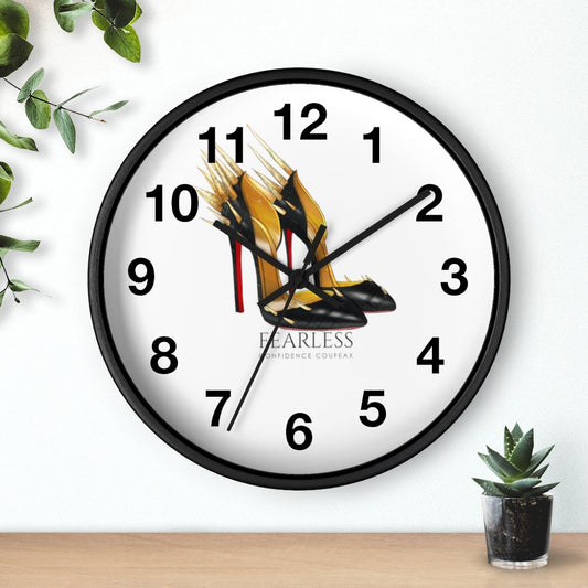 Fearless Confidence Coufeaux Fire Heels  Wall clock - Fearless Confidence Coufeax™