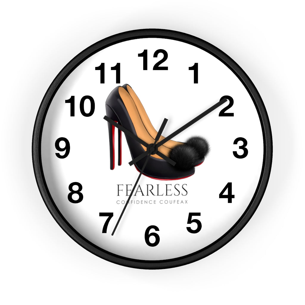 Fearless Confidence Coufeaux Fur High Heels  Wall clock - Fearless Confidence Coufeax™