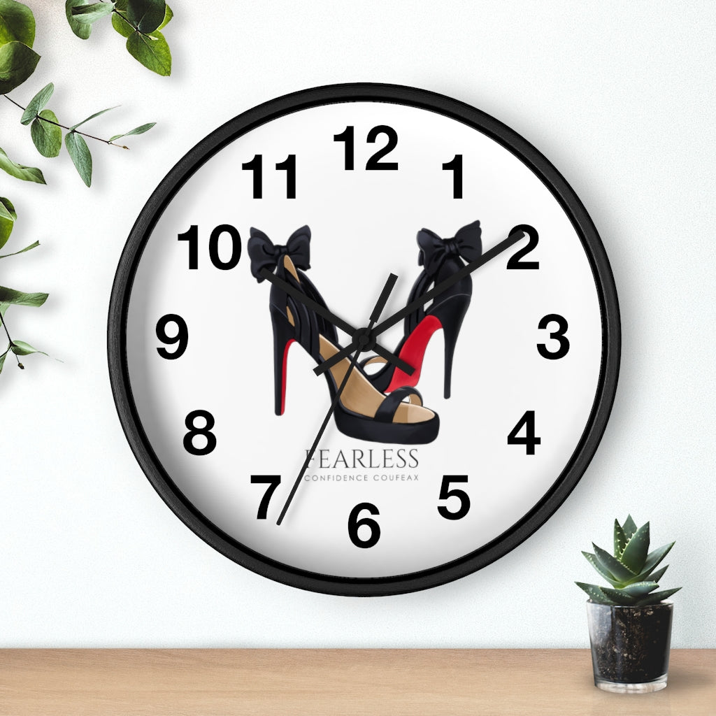 Fearless Confidence Coufeaux  Bows & Heels  Wall clock - Fearless Confidence Coufeax™