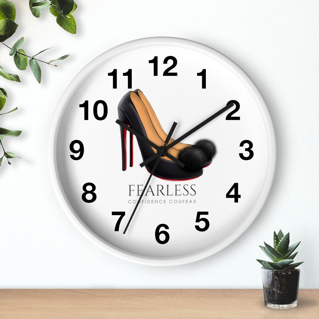 Fearless Confidence Coufeaux Fur High Heels  Wall clock - Fearless Confidence Coufeax™