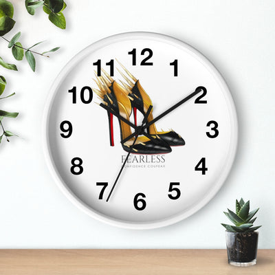 Fearless Confidence Coufeaux Fire Heels  Wall clock - Fearless Confidence Coufeax™